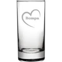Fusion Longdrinkglas gegraveerd - 28,5cl - Bompa-hartje