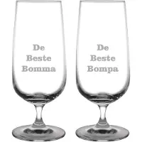 Fusion Bierglas op voet gegraveerd - 41cl - De Beste Bomma-De Beste Bompa