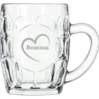 Libbey Bierpul gegraveerd - 55cl - Bomma-hartje