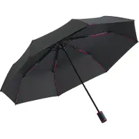 FARE Mini Style 5084 zakparaplu met handopening zwart magenta 98 centimeter