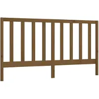 vidaXL Hoofdbord 206x4x100 cm massief grenenhout honingbruin