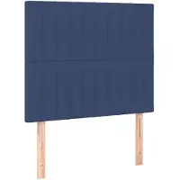 vidaXL Hoofdbord blauw 100x5x118/128 cm stof