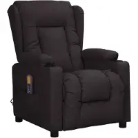 vidaXL Massagestoel kunstleer zwart