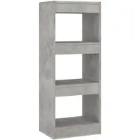 vidaXL Boekenkast/kamerscherm 40x30x103 cm bewerkt hout betongrijs