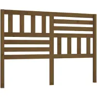 vidaXL Hoofdbord 141x4x100 cm massief grenenhout honingbruin