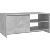 vidaXL Salontafel 102x50x45 cm bewerkt hout betongrijs