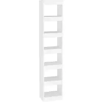 vidaXL Boekenkast/kamerscherm 40x30x198 cm wit