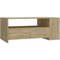 vidaXL Salontafel Sonoma-eik, 102x55x42 cm, houtvezel