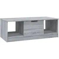 vidaXL Salontafel grijs Sonoma, 102x50x36 cm, houtvezel