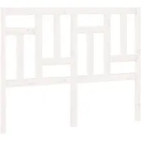vidaXL Hoofdbord 145,5x4x100 cm massief grenenhout wit