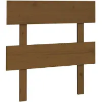 vidaXL Hoofdbord 93,5x3x81 cm massief grenenhout honingbruin