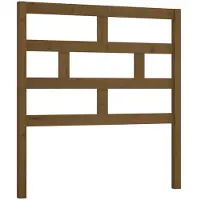 vidaXL Hoofdbord 96x4x100 cm massief grenenhout honingbruin