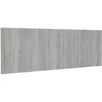 vidaXL Hoofdbord wandmodel 240x1,5x80 cm bewerkt hout grijs sonoma