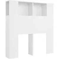 vidaXL Hoofdbordkast wit 100x18,5x102,5 cm