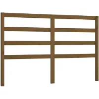 vidaXL Hoofdbord 126x4x100 cm massief grenenhout honingbruin