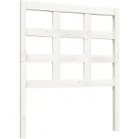 vidaXL Hoofdbord 80,5x4x100 cm massief grenenhout wit