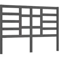 vidaXL Hoofdbord 166x4x104 cm massief grenenhout grijs