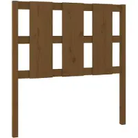 vidaXL Hoofdbord 105,5x4x100 cm massief grenenhout honingbruin