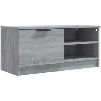 vidaXL Tv-meubel 80x35x36,5 cm bewerkt hout grijs sonoma eikenkleurig