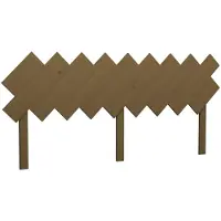 vidaXL Hoofdbord 178x3x80,5 cm massief grenenhout honingbruin