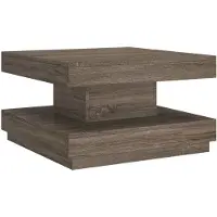vidaXL Salontafel 60x60x35 cm MDF grijs