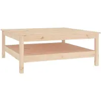 vidaXL Salontafel 100x100x40 cm massief grenenhout