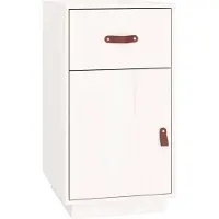 vidaXL Bureaukastje 40x50x75 cm massief grenenhout wit