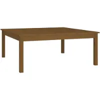 vidaXL Salontafel 100x100x40 cm massief grenenhout honingbruin