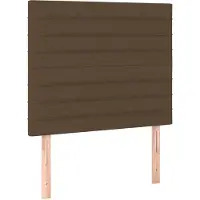 vidaXL Hoofdbord donkerbruin 80x5x118/128 cm stof