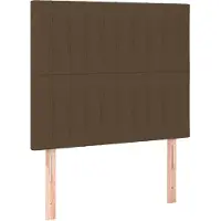 vidaXL Hoofdbord donkerbruin 100x5x118/128 cm Stof