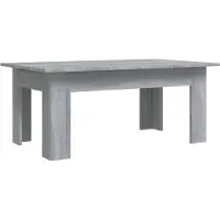 vidaXL Salontafel 100x60x42 cm bewerkt hout grijs sonoma eikenkleurig