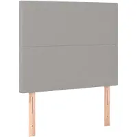 vidaXL Hoofdbord lichtgrijs 80x5x118/128 cm stof