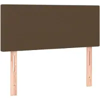 vidaXL Hoofdbord 90x5x78/88 cm stof donkerbruin