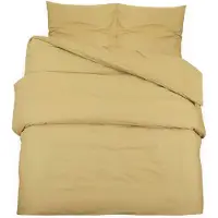 vidaXL Dekbedovertrekset lichtgewicht 200x220 cm microvezel taupe