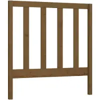 vidaXL Hoofdbord 96x4x100 cm massief grenenhout honingbruin