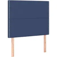vidaXL Hoofdbord blauw 90x5x118/128 cm stof