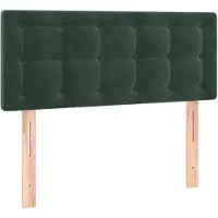 vidaXL Hoofdbord 90x5x78/88 cm fluweel donkergroen