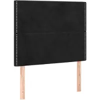 vidaXL Hoofdbord zwart 80x5x118/128 cm fluweel
