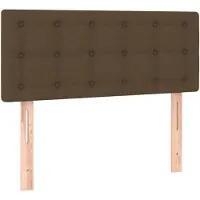 vidaXL Hoofdbord 90x5x78/88 cm stof donkerbruin