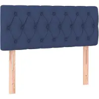vidaXL Hoofdbord 100x7x78/88 cm stof blauw