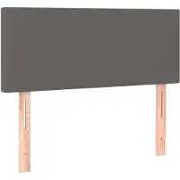 vidaXL Hoofdbord 90x5x78/88 cm kunstleer grijs