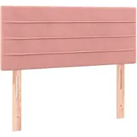 vidaXL Hoofdbord 90x5x78/88 cm fluweel roze