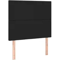 vidaXL Hoofdbord zwart 100x5x118/128 cm kunstleer