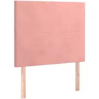 vidaXL Hoofdbord roze 90x5x118/128 cm fluweel
