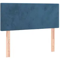 vidaXL Hoofdbord 100x5x78/88 cm fluweel donkerblauw
