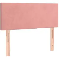 vidaXL Hoofdbord 100x5x78/88 cm fluweel roze