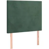vidaXL Hoofdbord donkergroen 90x5x118/128 cm fluweel