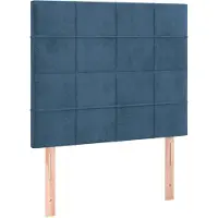 vidaXL Hoofdbord donkerblauw 90x5x118/128 cm fluweel