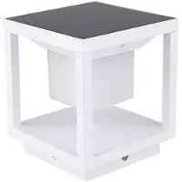 V-TAC VT-11022-W Solarlamp Zuil met sensor - Wit - IP65 - 2W - 90 Lumen - 3000K