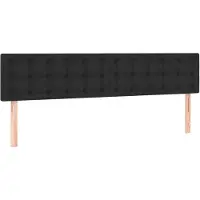 vidaXL Hoofdborden 160x5x78/88 cm kunstleer zwart